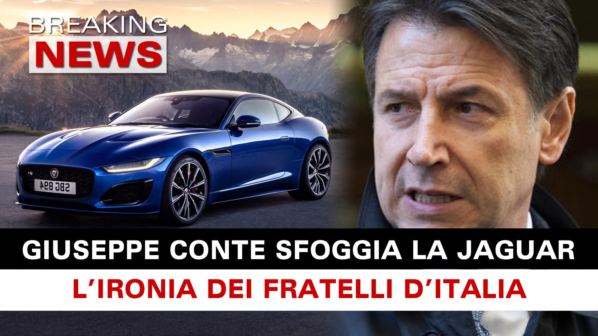 Giuseppe Conte L Ironia Di Fratelli D Italia Sulla Sua Jaguar E Le