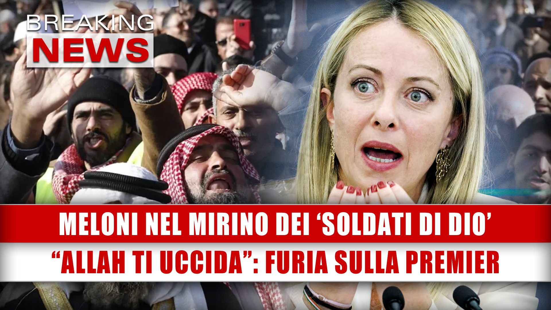 Meloni Nel Mirino Dei Soldati Di Dio Allah Ti Uccida Furia Contro