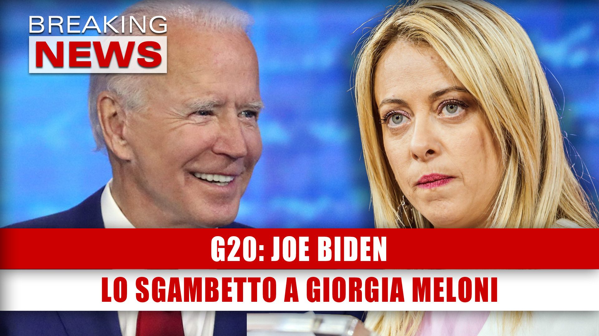 G20, Biden: Lo Sgambetto A Giorgia Meloni!